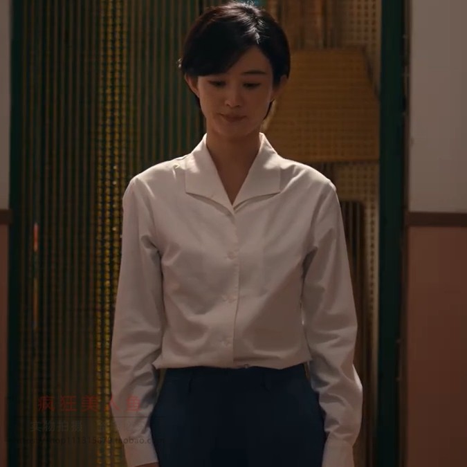 小城大事赵丽颖李秋萍同款简约通勤翻领职业气质白色衬衫长袖上衣,女装/女士精品,衬衫,淘宝优惠券,粉丝福利购,淘宝优惠卷