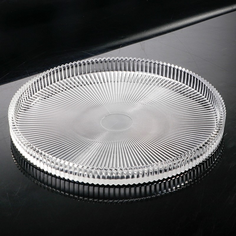 简约条纹盘圆形蛋糕塔盘点心平盘水晶玻璃果盘酒吧盘平底托盘茶盘,餐饮具,果盆/果盘/果篮,淘宝优惠券,粉丝福利购,淘宝优惠卷