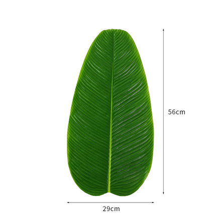 餐桌餐垫芭蕉叶仿真大绿叶子水果店垫底装饰假树叶塑料绿叶香蕉叶