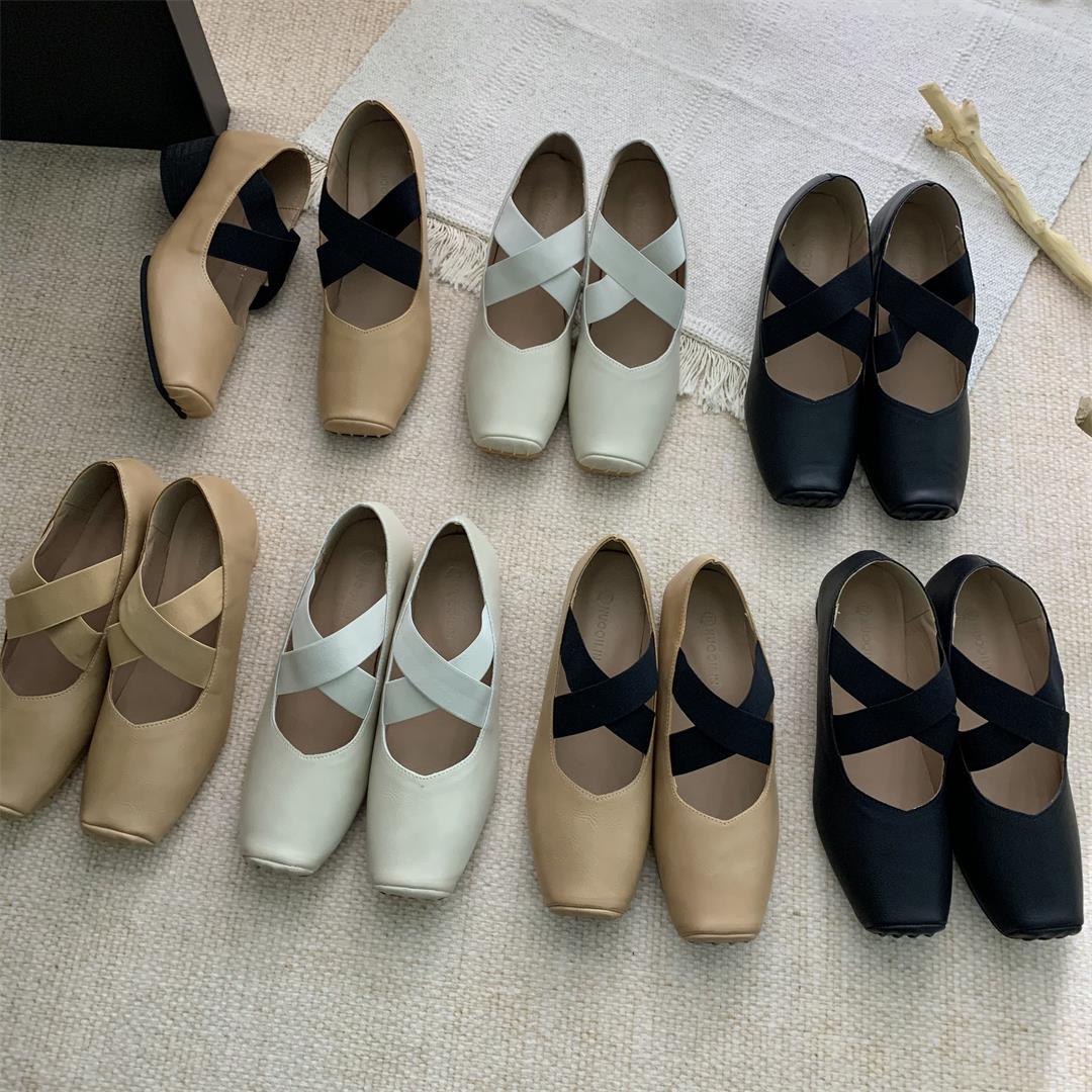 法式复古玛丽珍鞋黑色气质新中式单鞋女鞋芭蕾舞鞋秋冬粗跟高跟鞋