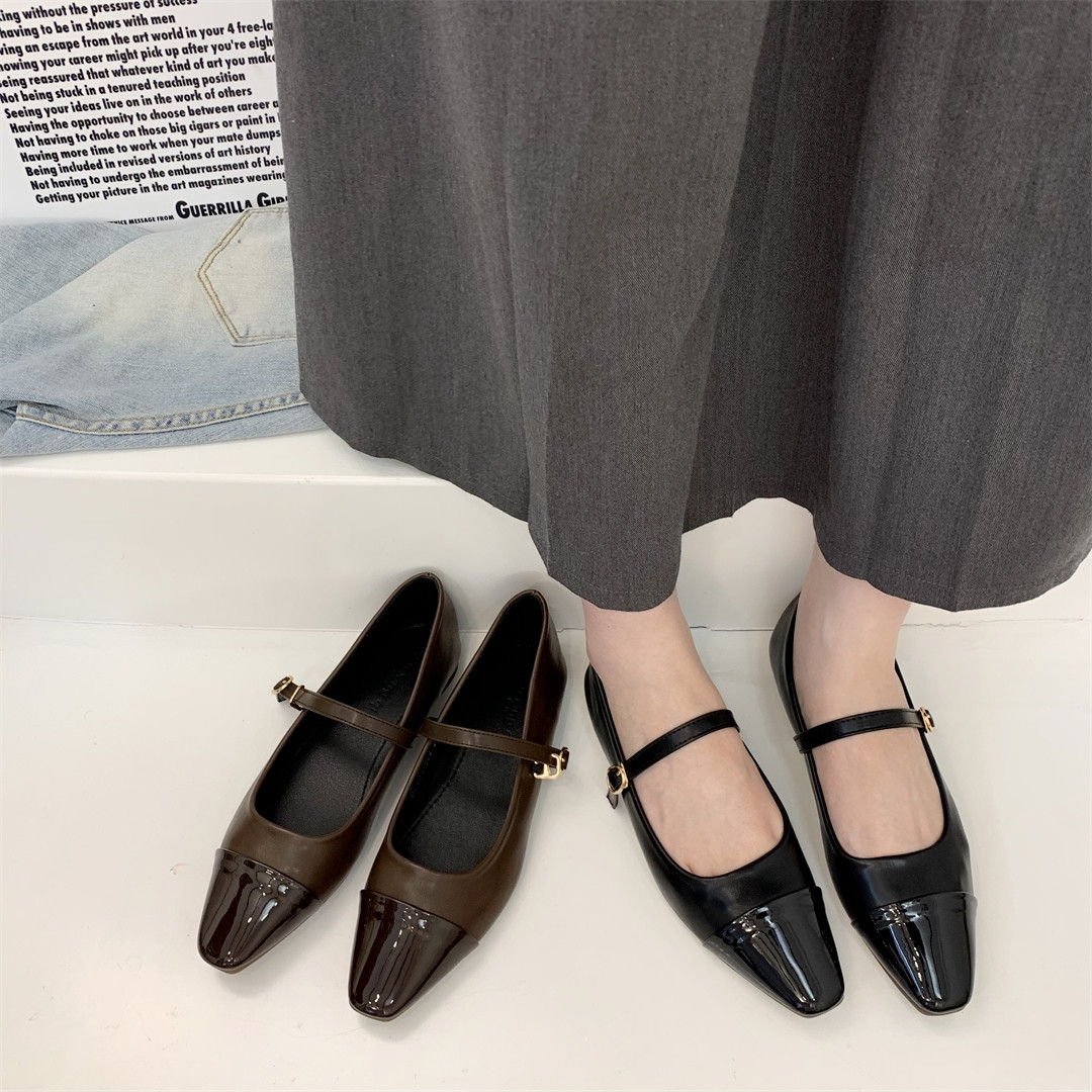 小香风平底复古温柔软底玛丽珍单鞋女2025年春秋季淑女气质奶奶鞋,女鞋,浅口单鞋,淘宝优惠券,粉丝福利购,淘宝优惠卷