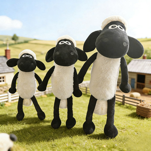 谁还没有可爱小羊肖恩玩偶抱枕