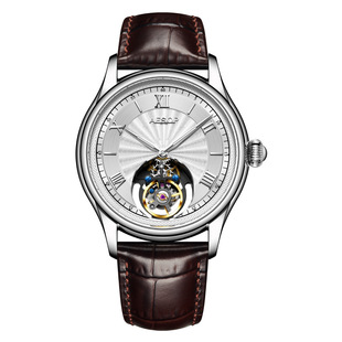 瑞士新款 手表纯机械 奢华风高档带夜光真陀飞轮男士 机械表男腕表