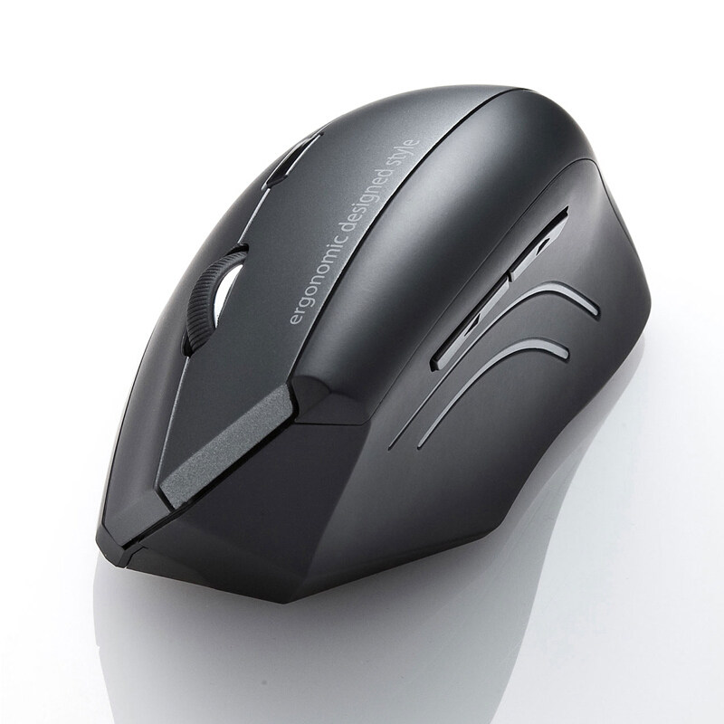 日本sanwa 人体工学无线鼠标 蓝光led 5键3档dpi ergw8