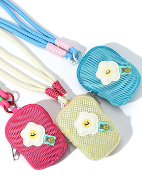 帆布多卡位钥匙零钱包女学生小钱包卡包布儿童挂脖小包女孩钱夹