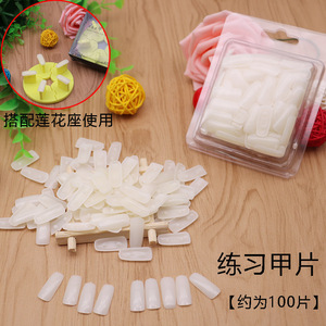 美甲工具 甲片练习架专用甲约100片 可固定 假指甲片托 新手练习