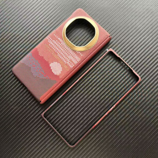 适用华为MateX7原创夜光编织凯夫拉手机壳金属框折叠屏600D芳纶纤维高档商务典藏版 X6吸附磁吸充电中轴保护套