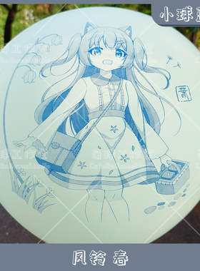 C32LC36L 心形 Q36风铃 春 蓝墨 动漫印刷气球LOONER可爱萝莉萌系