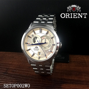 ORIENT日本进口东方双狮手表 男表自动机械表防水透底SETOP002WO