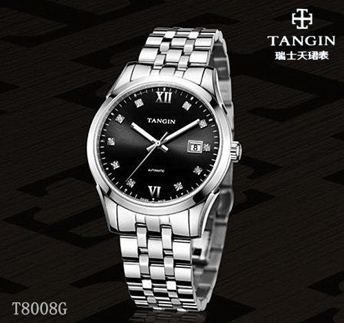 瑞士tangin天珺手表蓝宝石日历