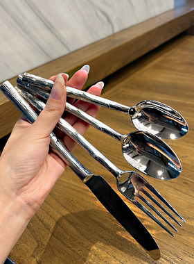 【优质西餐具套装安利】316不锈钢西餐餐具套装牛排刀叉勺四件套