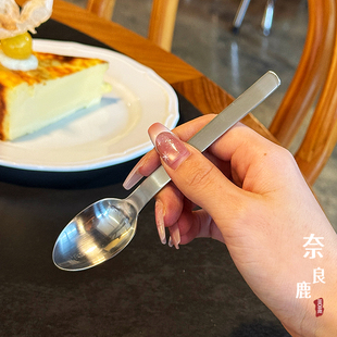 出日本无印同款 咖啡勺甜品勺搅拌勺子汤匙茶勺 316不锈钢日式