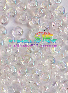 手工串珠材料 日本进口TOHO东宝米珠 2mm透明漾彩珠光白色 161#