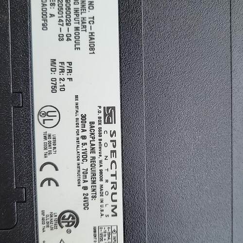 TC-HAI081 SPECTRUM 8通道HART模拟输入工控模块议价维修