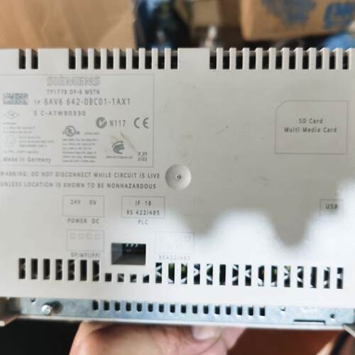 6AV6 642-0BC01-1AX1 TP177B DP-6 MSTN 工控触摸屏议价维修