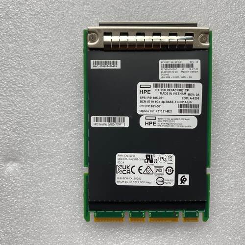 P51181-B21 BCM5719 P51305-001 P51183-001 1Gb 4p OC议价维修