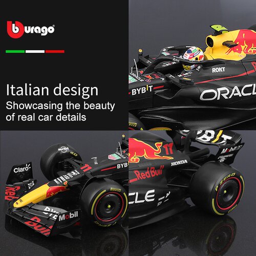 Bburago比美高2023 F1车模1:18红牛RB19方程式模型赛车仿真合金摆