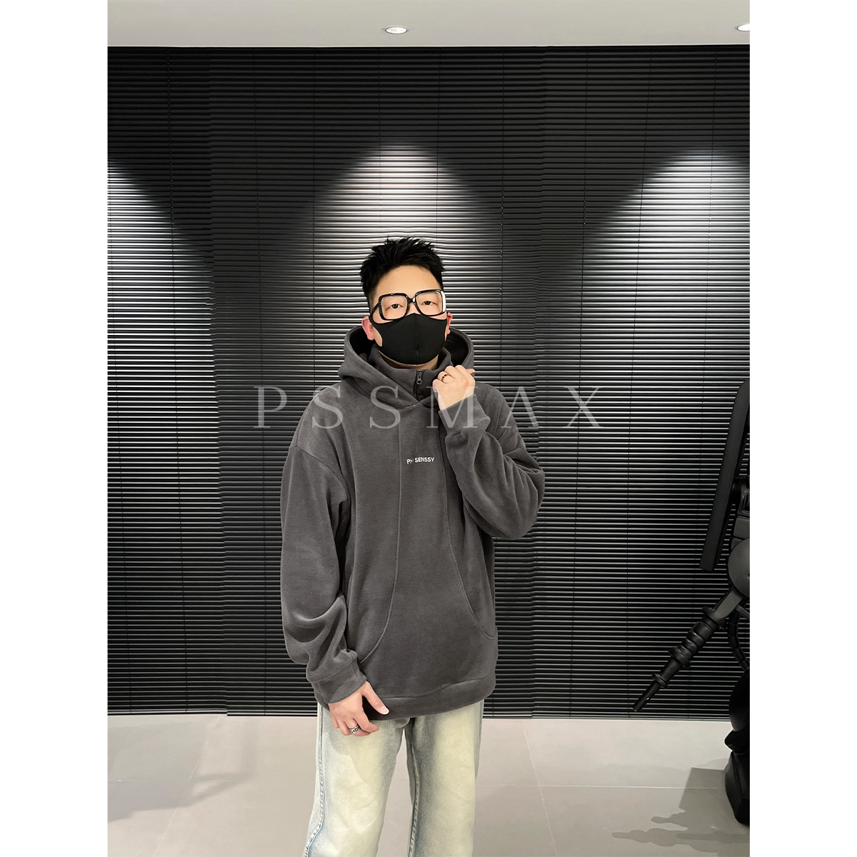 PSSMAX新款夏季宽松立领夹克男款