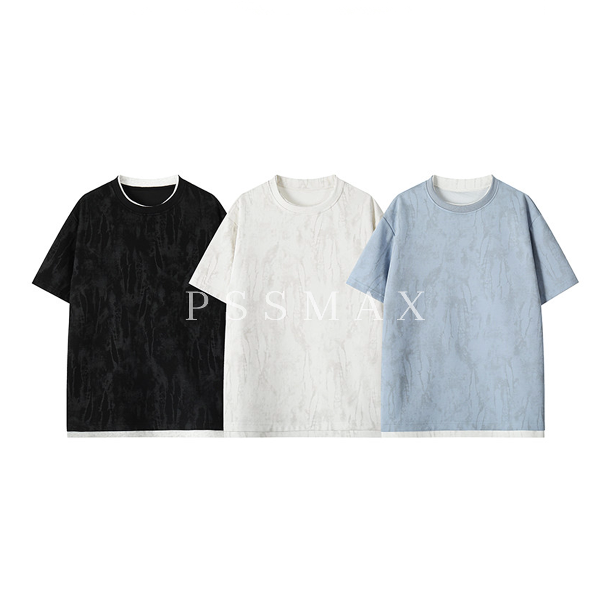 PSSMAX夏季新款宽松短袖T恤男款图片