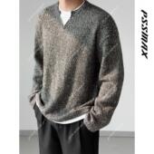 现货 胖俗俗PSSMAX 费尔岛风情 2026慵懒针织衫 假两件卫衣