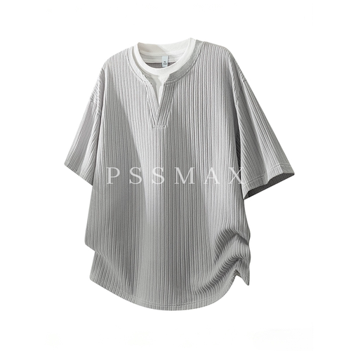 PSSMAX夏季新款宽松短袖T恤男款