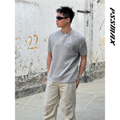 夏季 无重力触感boxy短袖 PSSMAX 半开襟折幅 现货 胖俗俗