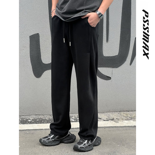 胖俗俗直筒青春流行休闲裤潮