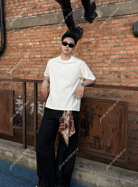 【现货】胖俗俗PSSMAX【束迹隐线】2026春夏正脊廓影休闲百搭短袖