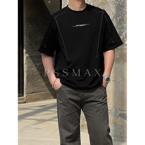 胖俗俗PSSMAX宽松显瘦短袖T恤男