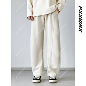 大码 休闲百搭弯刀裤 男松紧腰冬新款 胖俗俗PSSMAX 现货宽松卫裤