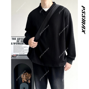 【春节不打烊】胖俗俗 PSSMAX【V型交领】2026百搭宽松显瘦卫衣