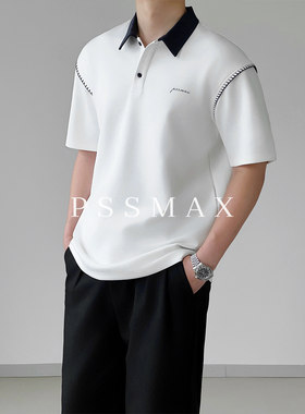 PSSMAX新款夏宽松休闲短袖T恤男