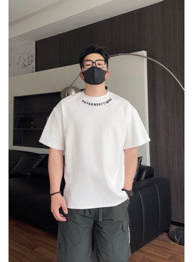 PSSMAX重磅显瘦刺绣短袖T恤男款