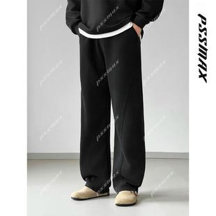 长裤 男休闲宽松显瘦弯刀休闲裤 现货水洗卫裤 胖俗俗PSSMAX秋冬新款