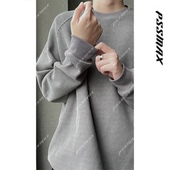 现货 胖俗俗 PSSMAX 2026小众设计感华夫格休闲百搭长袖 卫衣