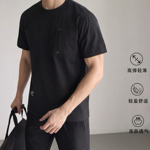 PSSMAX夏季新款宽松短袖T恤男款
