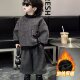 2025新款 1男童2加绒3运动4套装 5秋冬款 6周岁半多洋气卫衣两件套潮
