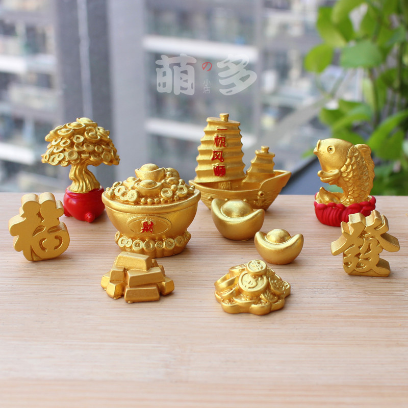 新年吉祥物微景观小摆件造景装饰