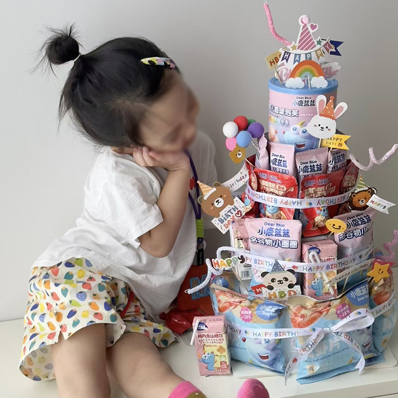 儿童生日diy同款零食生日道具仪式感材料蛋糕插件拍照道具仪式