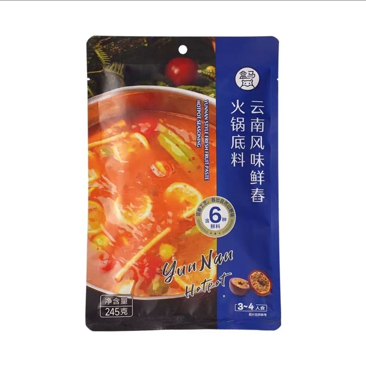 盒马代购云南风味鲜舂火锅底料245G酸辣口感汤底锅底香料酱料调味,咖啡/麦片/冲饮,果味/风味/果汁饮料,淘宝优惠券,粉丝福利购,淘宝优惠卷