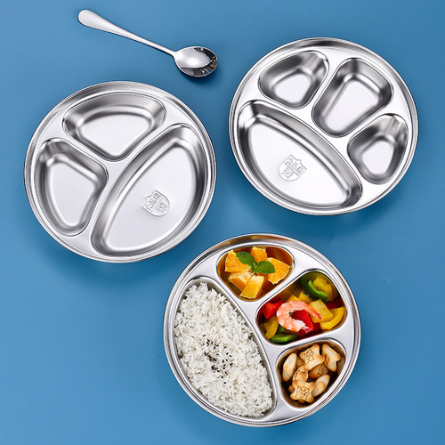 304不锈钢儿童幼儿园餐盘