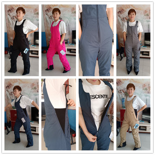 尾货连体滑雪裤加厚款男女款滑雪冲锋裤保暖挡风单双板滑雪连体裤