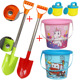 儿童海边沙滩玩具套装 宝宝加厚铲塑料铲子和桶挖沙子工具玩沙铲雪