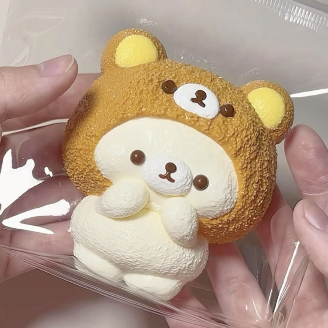 头套轻松熊捏捏乐食品级硅胶