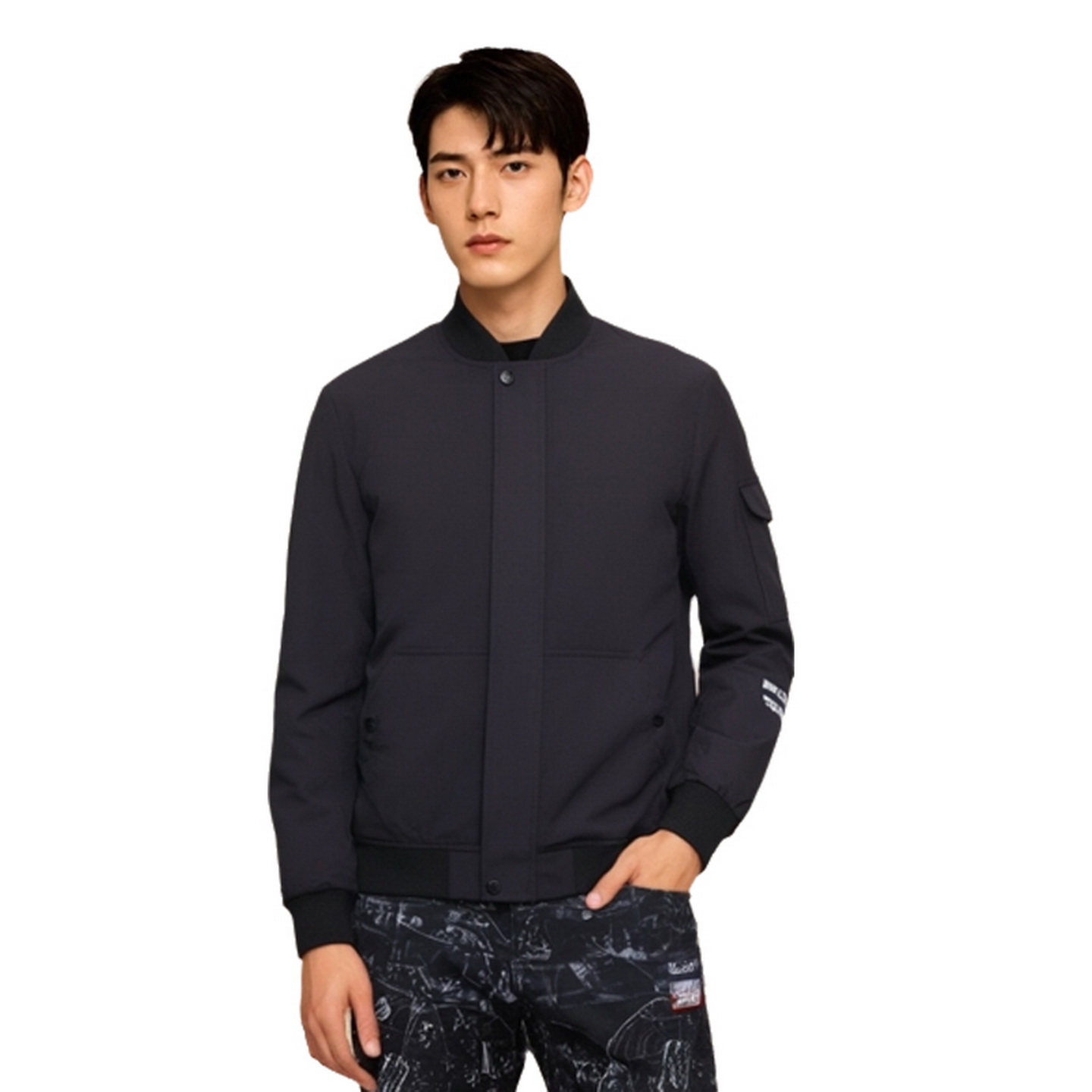 SK男士飞行员夹克立领新款棒球服