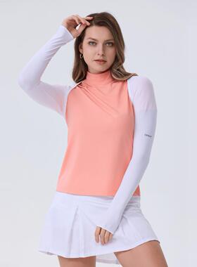 日本MEGA高尔夫女士披肩袖套-3度夏冰丝防晒防紫外线户外防晒用品