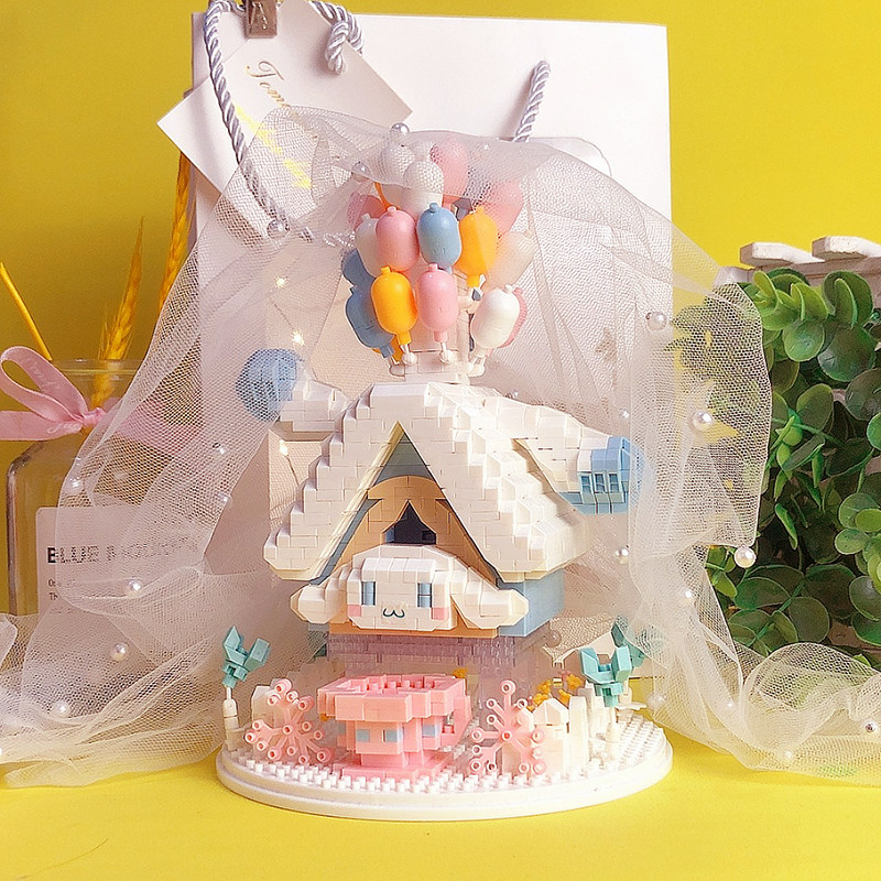 气球小屋微小颗粒拼装积木小孩子玩具星黛露模型立体拼图礼物女孩,玩具/童车/益智/积木/模型,普通塑料积木,淘宝优惠券,粉丝福利购,淘宝优惠卷