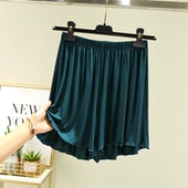 女夏季 木耳边睡裤 百搭显瘦宽松休闲裤 薄款 大码 外穿莫代尔高腰短裤