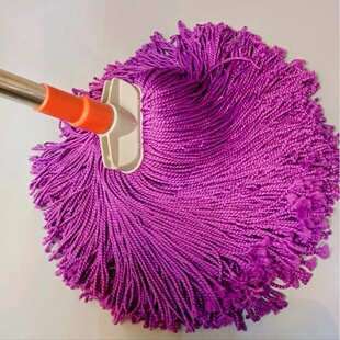 加大350克无痕超细纤维绳细线拖把扁头老式 拖把一遍净不掉毛传统