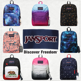 JanSport杰斯伯双肩包官方正品叛逆学院风书包男女款背包T501花色